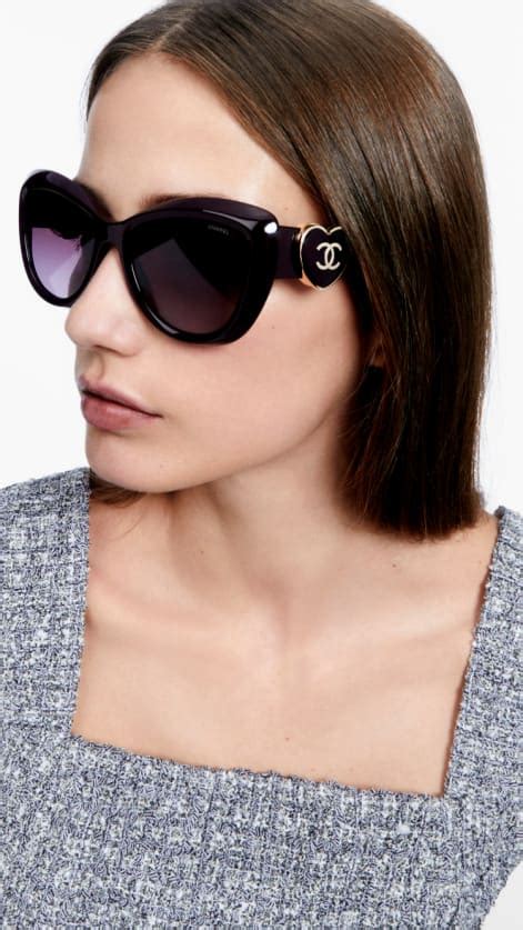 chanel sunglasses with heart logo|chanel sunglasses logo on side.